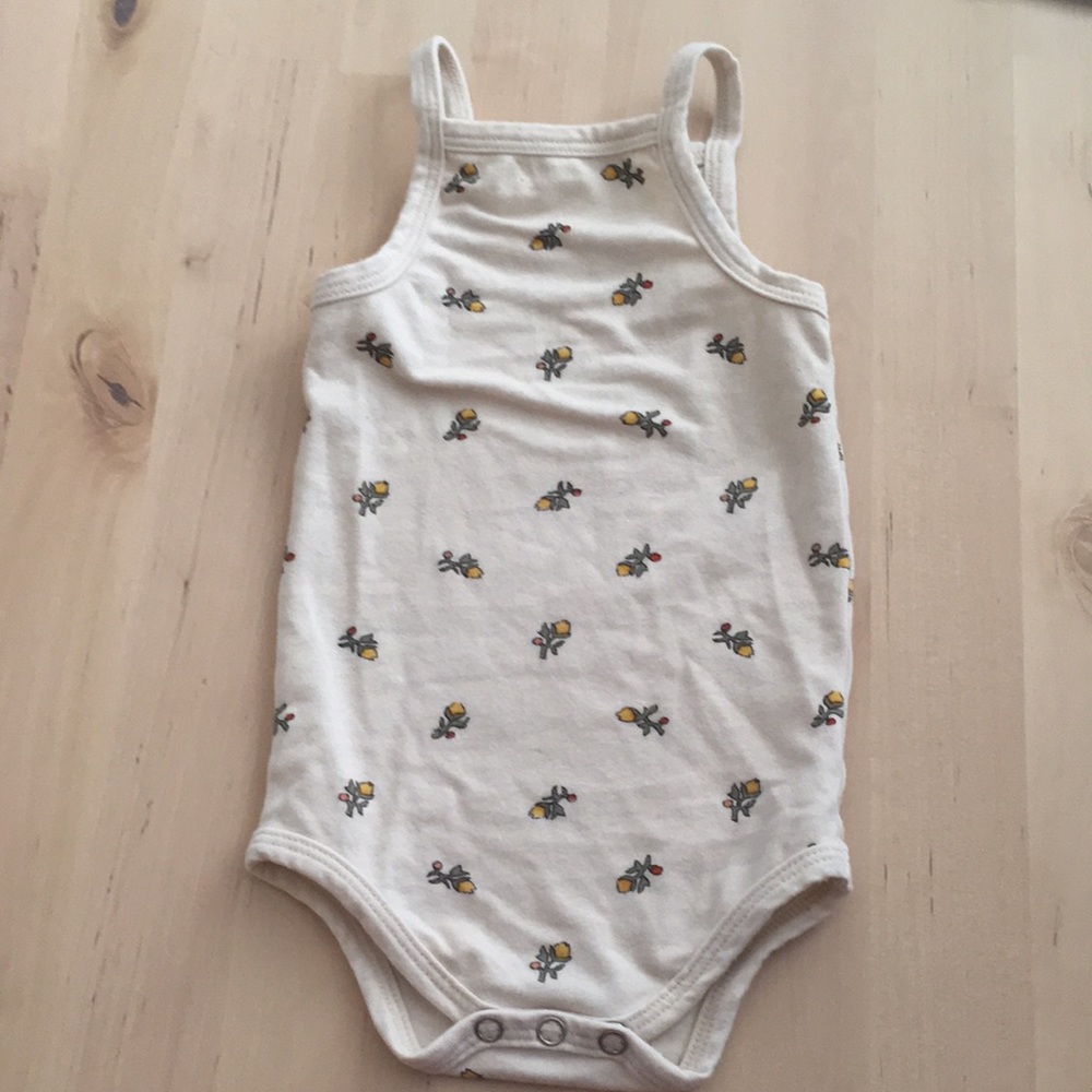 ARQ Yellow Calico Baby Bodysuit